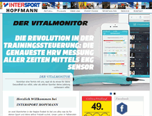 Tablet Screenshot of intersport-hopfmann.de